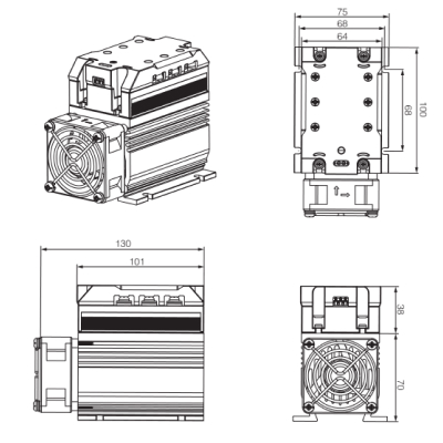 ZG3ND Series single-phase solid state relays （Integrated radiator)1.jpg