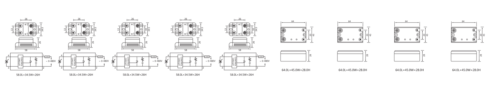 Intelligent voltage regulator - single phase - resistive type - AC_尺寸图.png